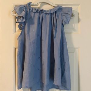 Light Blue Boutique Tank Top